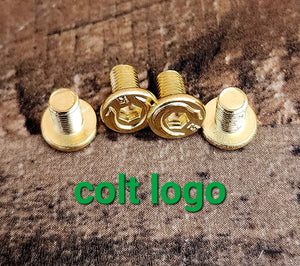 1911 Grip Screws Fits All 1911 Grips Models Polished mexican Gold plated X4 pcs package