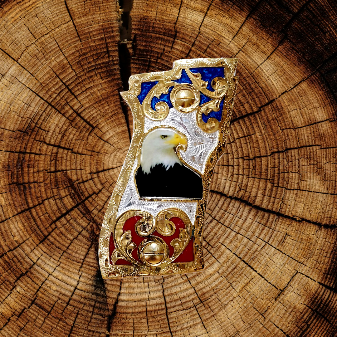 Cachas Beretta cheetah 84 Mexican handmade Beretta 81F, 81 FS, 84 F, 84 FS Compatible Gold Plated Grip