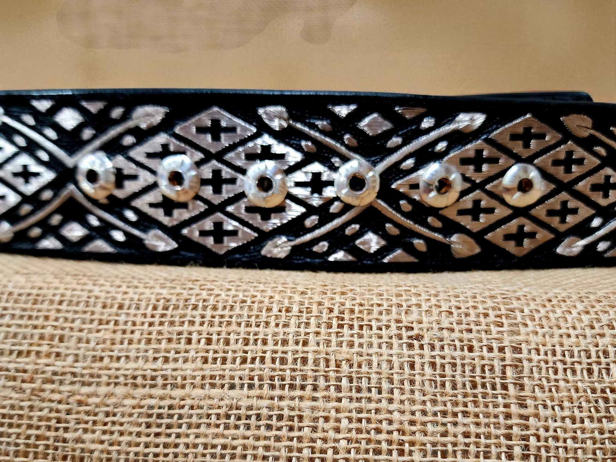 Cinturon belt cincho fajo pitiado cruces enbroidered hilo de plata real 925 100% trabajo artesanal mexicano
