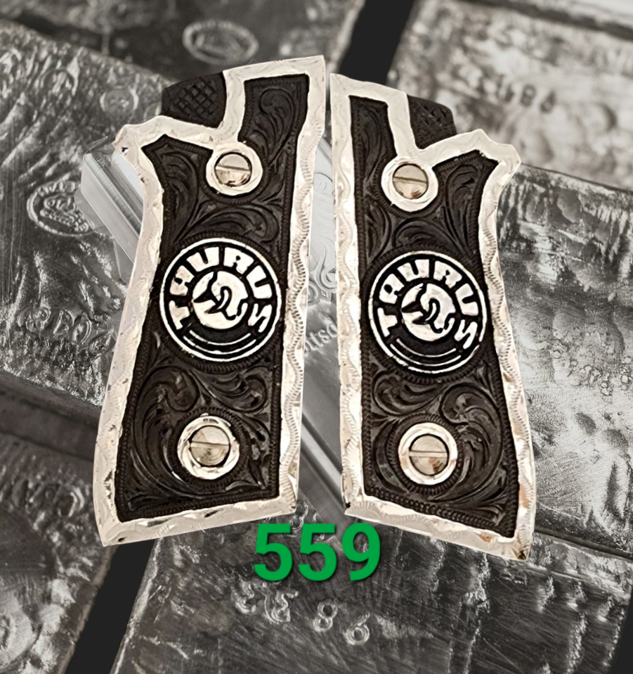 Taurus pt92 mexican style grips cachas gun pistol premium 24k gold Plated