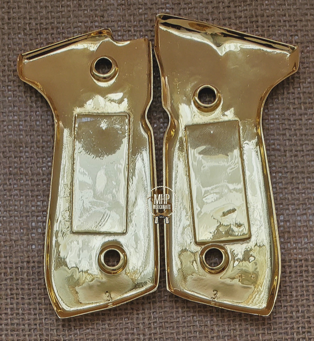 varios styles gold and silver custom made beretta 92fs cachas pistol grips 24k gold Plated