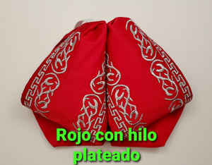 Mariachi premium moño charro color azul,lilac,rojo,verde,mexican bordado bow tie