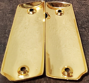 1911 pantera Custom handmade Grips 24k plated 45/38 & any1911 full size